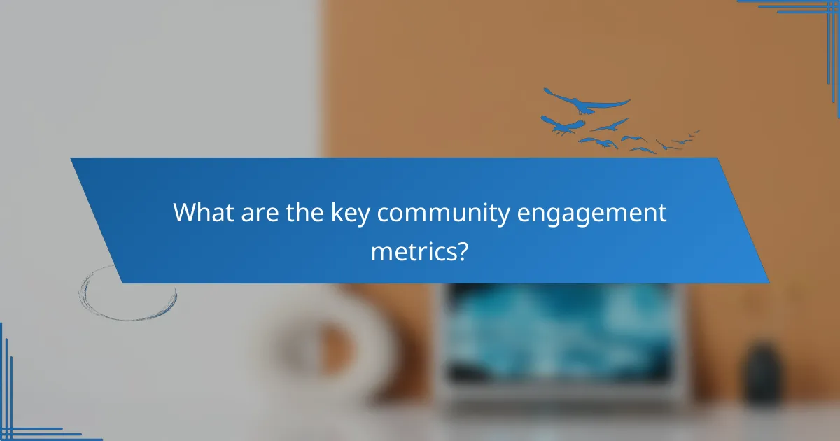 What are the key community engagement metrics?