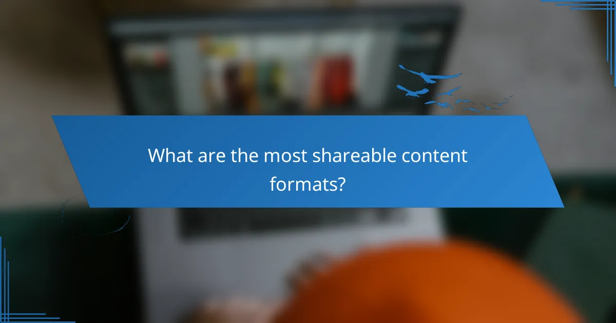 What are the most shareable content formats?